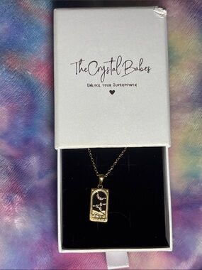 Authentic Knight of Cups tarot card necklace from The Crystal Babes 🆕 RETIRED!!!
